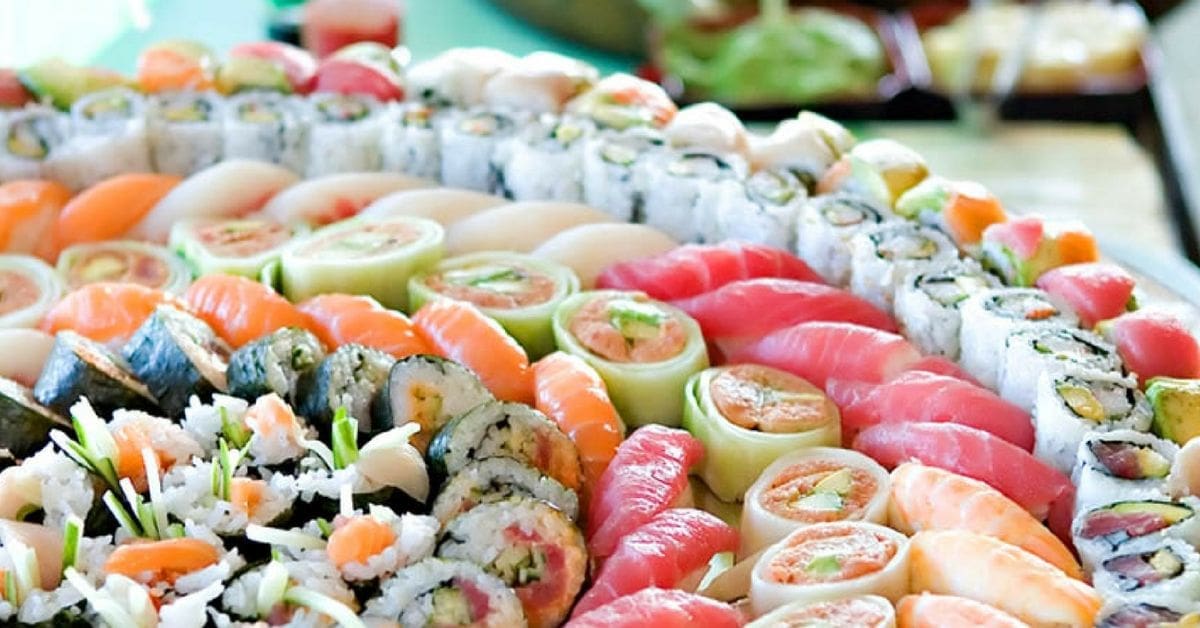 Piatto per sushi con cuore