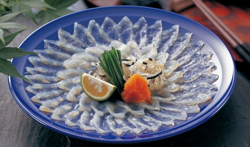 Fugu sashimi